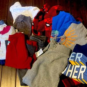 Bundle of boys clothes.